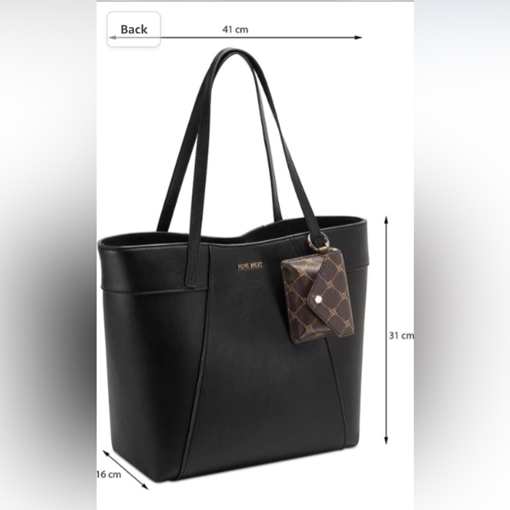 Nine West Sunnyside Tote Like New Lightweight Professional Handbag Black